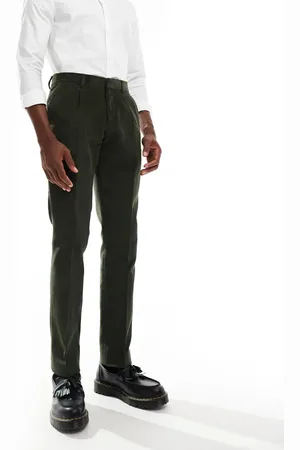 Shelby & Sons Shelby and Sons slim tailored pant in cord in khaki - part of a set