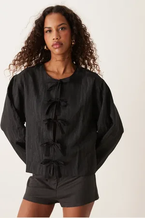 Ghospell Oversized jacquard top in