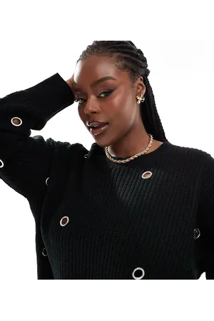 Yours Eyelet sweater in