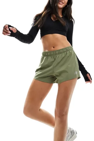 New Balance Sport RC 3 inch 2 in 1 shorts in khaki