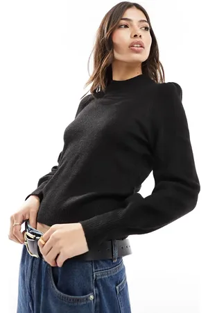 JDY High neck long sleeve sweater in