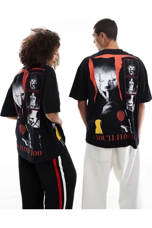 ASOS Halloween unisex oversized t-shirt with IT movie prints in