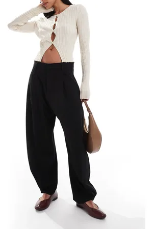 Pull&Bear Balloon leg tailored pants in