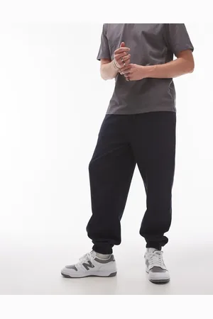 Topman Oversized sweatpants in washed navy
