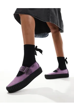 Vans Mary Jane Creeper shoe with strap detail in