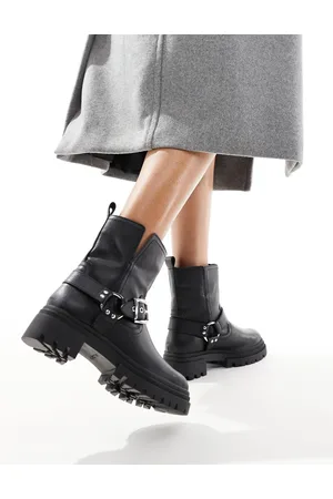 Aldo Harlyy biker ankle boots in leather