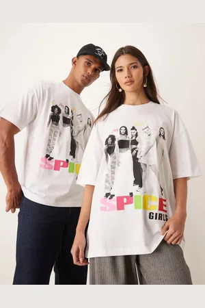 ASOS Unisex oversized license T-shirt with Spice Girls prints in