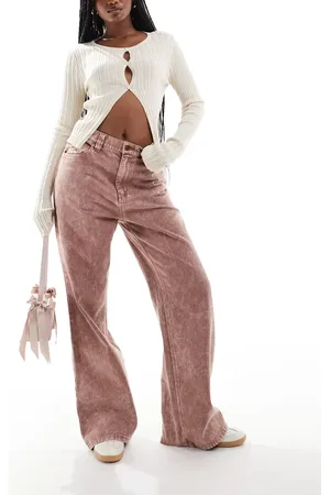 Deus Ex Machina X ASOS exclusive wide leg denim jeans in dirty wash