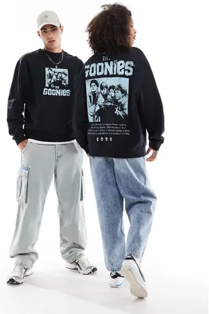 ASOS Unisex oversized license sweatshirt with The Goonies prints in
