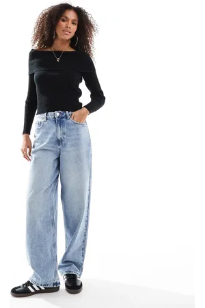 ONLY Off the shoulder knit sweater in