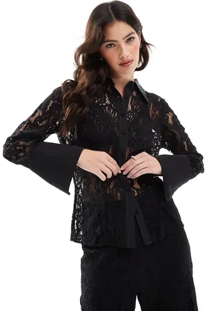 French Connection Sheer lace shirt in - part of a set