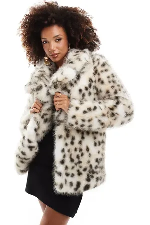 EVER NEW Faux fur coat in animal