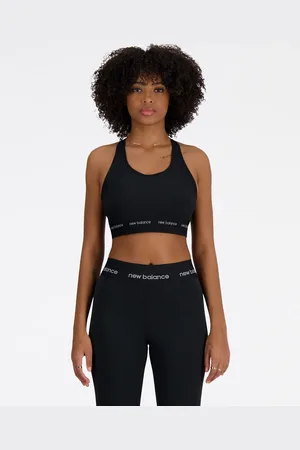 New Balance Sport sleek medium support sports bra in
