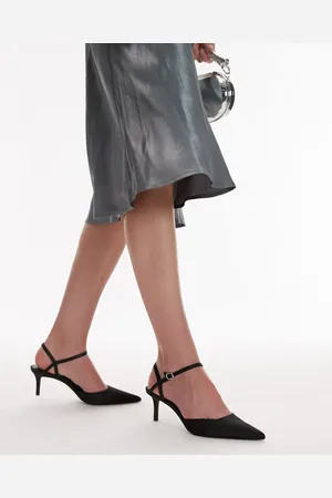 MANGO Sling back strappy heels in