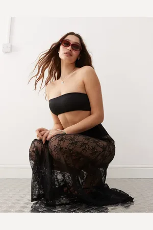 Monki Mix and match bandeau bikini top in