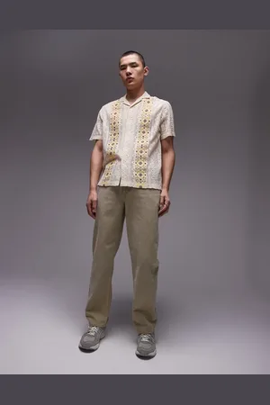 Topman Straight pants in khaki