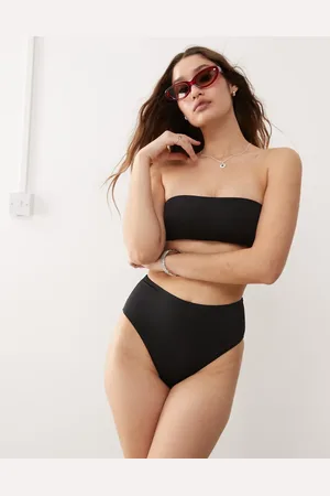 Monki Mix and match high leg waist bikini bottoms in