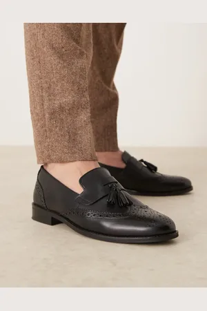 ASOS Brogue loafers in faux leather with tassels