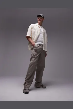 Topman Straight pants in ecru