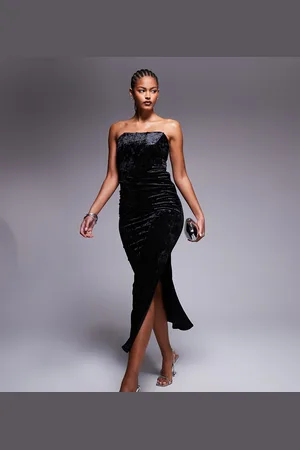 Jaded Rose Velvet midaxi dress in