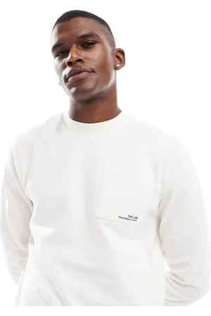 SCALPERS Crew pocket sweater in off