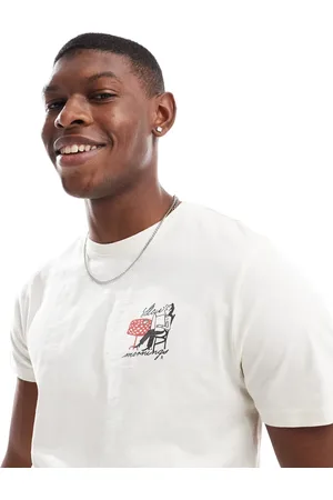 SCALPERS Slow Mornings tee in cream