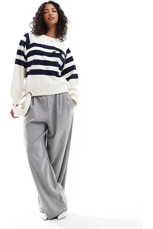 SCALPERS Striped Patch Sweater In Stripes