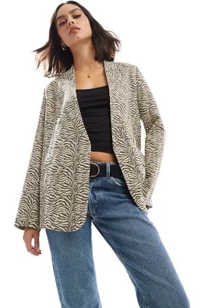 SCALPERS Fem fantasy blazer in animal print