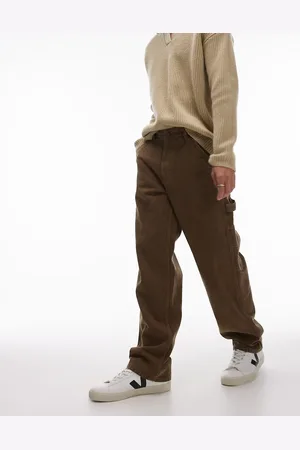 Topman Straight acid wash pants in