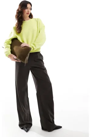SCALPERS Basic band sweater in lime