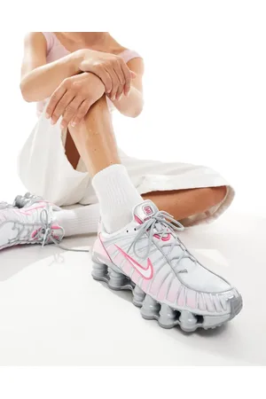 Nike Shox TL sneakers in silver and pink