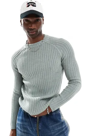 Reclaimed Fisherman rib sweater in