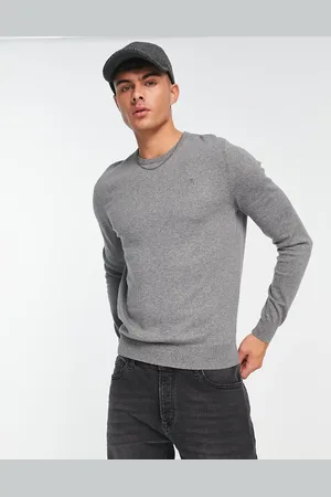 SCALPERS Round neck sweater in melange