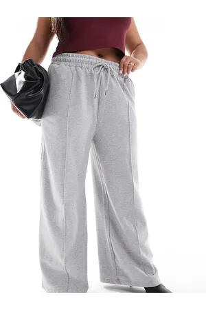 Yours Essential wide leg sweatpants in heather