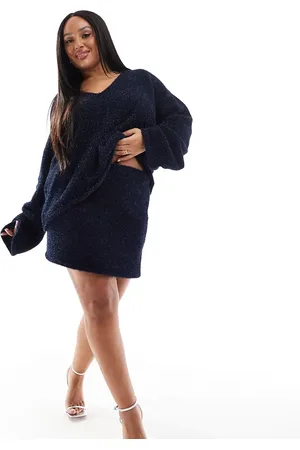 4th & Reckless Metallic tinsel V-neck sweater in - part of a set