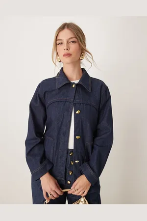Ghospell Denim drill jacket in indigo - part of a set