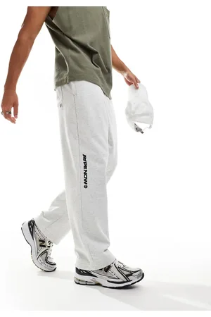 A Bathing Ape Aape By A Bathing Ape logo tapered sweatpants in heather