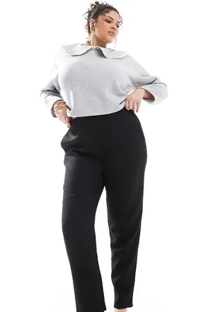 Yours Darted waist tapered pants in