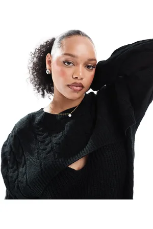 Yours Cut-out knitted sweater in