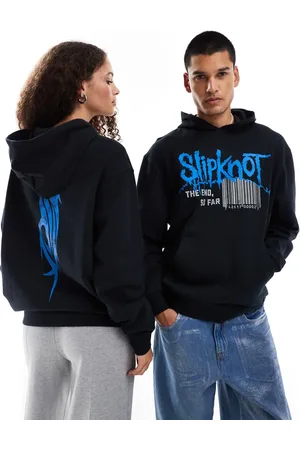 ASOS Unisex oversized licensed hoodie with Slipknot prints in