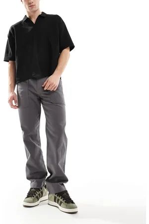 ASOS Straight leg pants with pocket detailing in