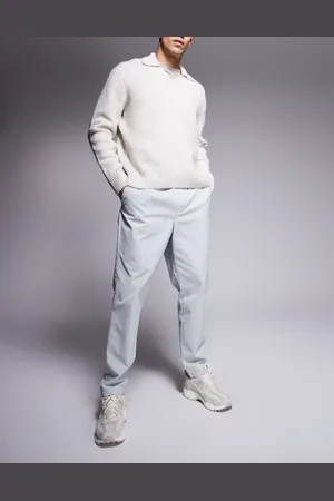 ASOS Tapered pull on pants with back pocket patch in