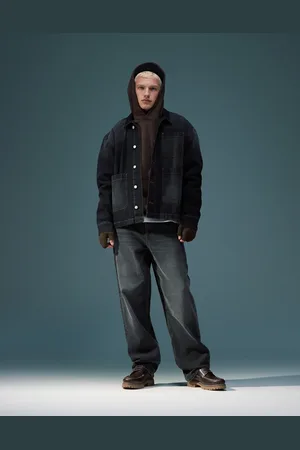 ASOS Baggy jeans in washed black