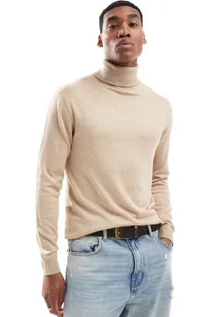 French Connection French Connection roll neck sweater in camel