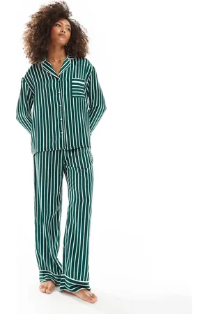 4th & Reckless Satin stripe pajama pants in - part of a set