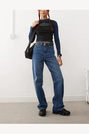 Dr Denim Echo regular fit straight leg in mid stone with spray
