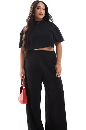 Yours Striped wide leg pants in