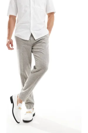 ASOS Smart tapered fit wool mix pants in