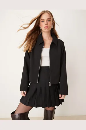 JDY Zip up tailored jacket in
