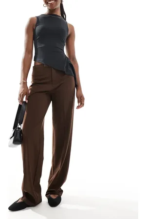 Pull&Bear Mid rise tailored pants in
